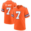 Custom #7 Orange Throwback DEN Football Shirt Top