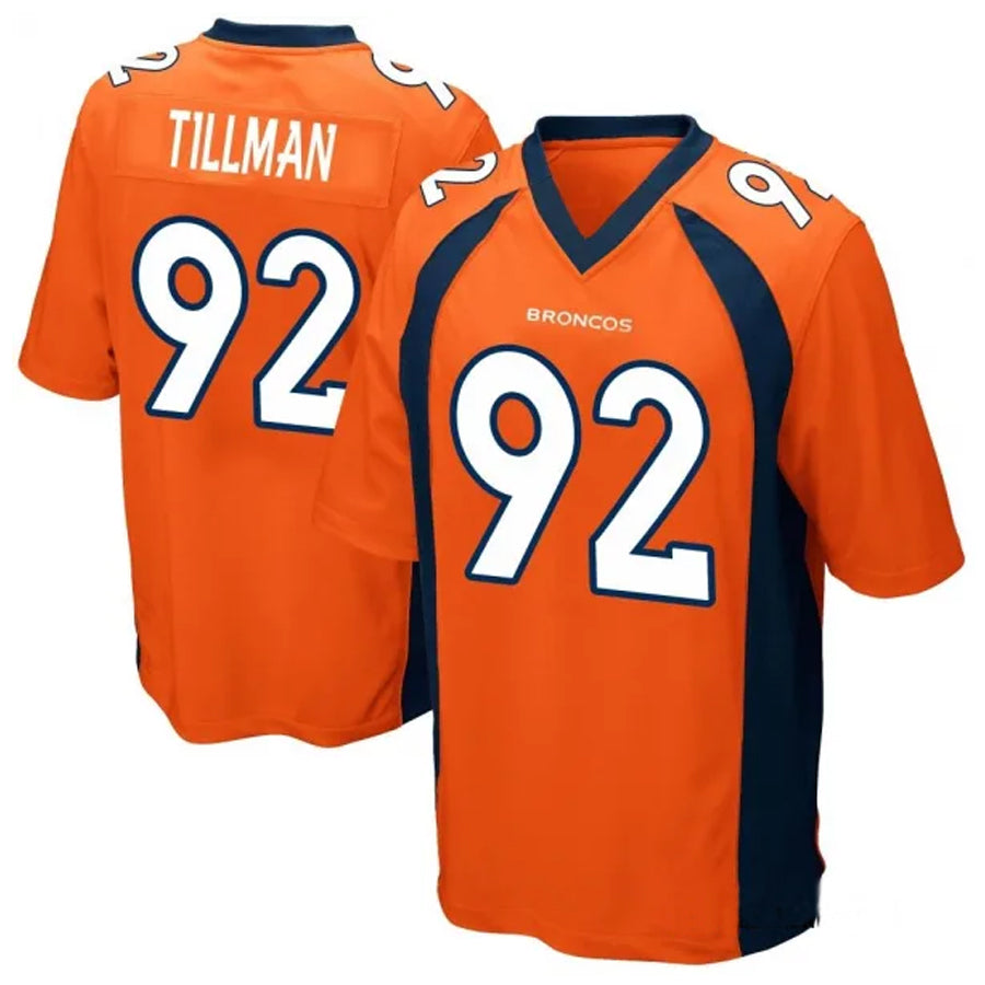 Custom #92 TILLMAN Pro Stitched Jersey - Premium Edition