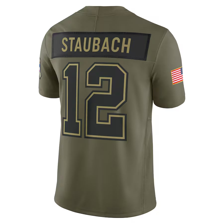 Custom #12 STAUBACH Pro Stitched Jersey - Premium Edition