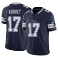 Custom #17 Navy DAL Football Shirt Top