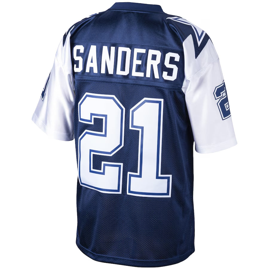 Custom #21 Navy 1995 DAL Football Shirt Top