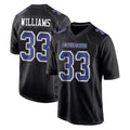 Custom #33 Carbon Black DAL Football Shirt Top