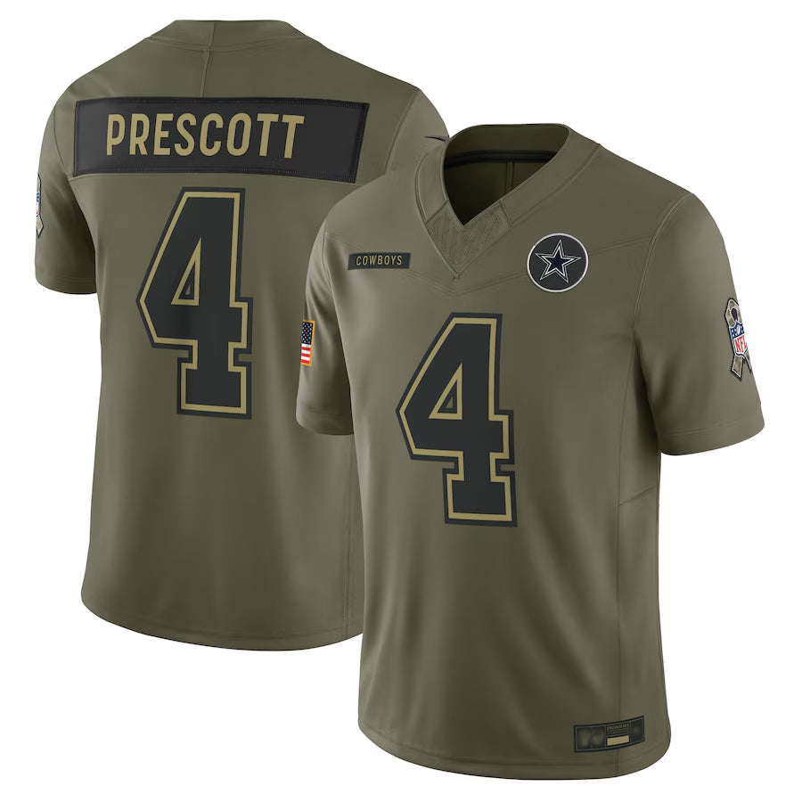 Custom #4 PRESCOTT Pro Stitched Jersey - Premium Edition