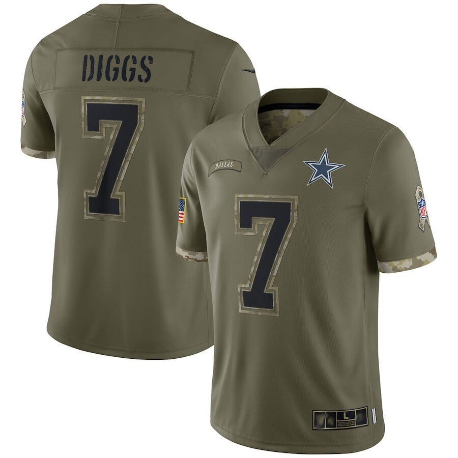 Custom #7 DIGGS Pro Stitched Jersey - Premium Edition