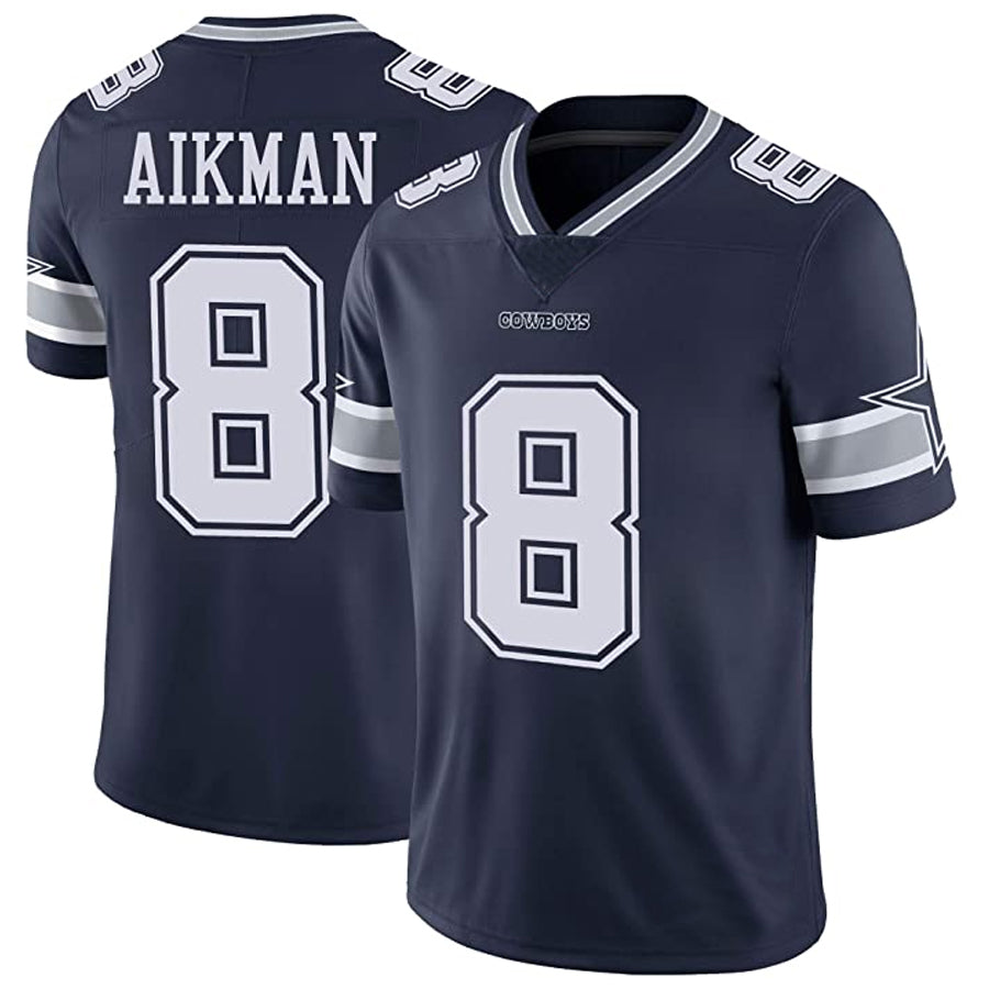 Custom #8 AIKMAN Pro Stitched Jersey - Premium Edition