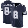 Custom #8 Navy DAL Football Shirt Top
