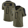 Custom #0 GIBBS Pro Stitched Jersey - Premium Edition