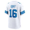Custom #16 White DET Football Shirt Top