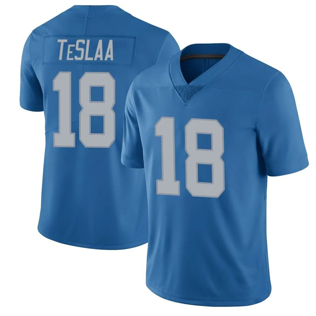 Custom #18 TESLAA Pro Stitched Jersey - Premium Edition