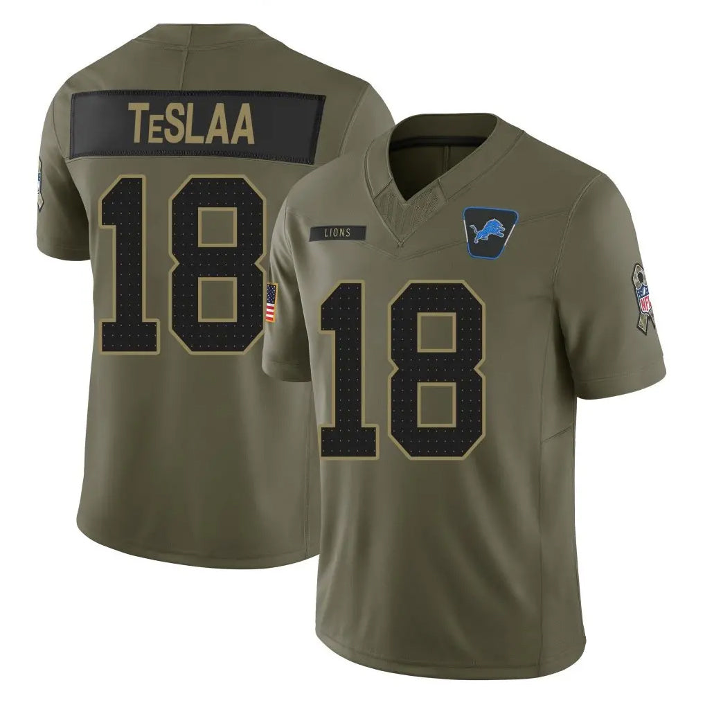 Custom #18 TESLAA Pro Stitched Jersey - Premium Edition
