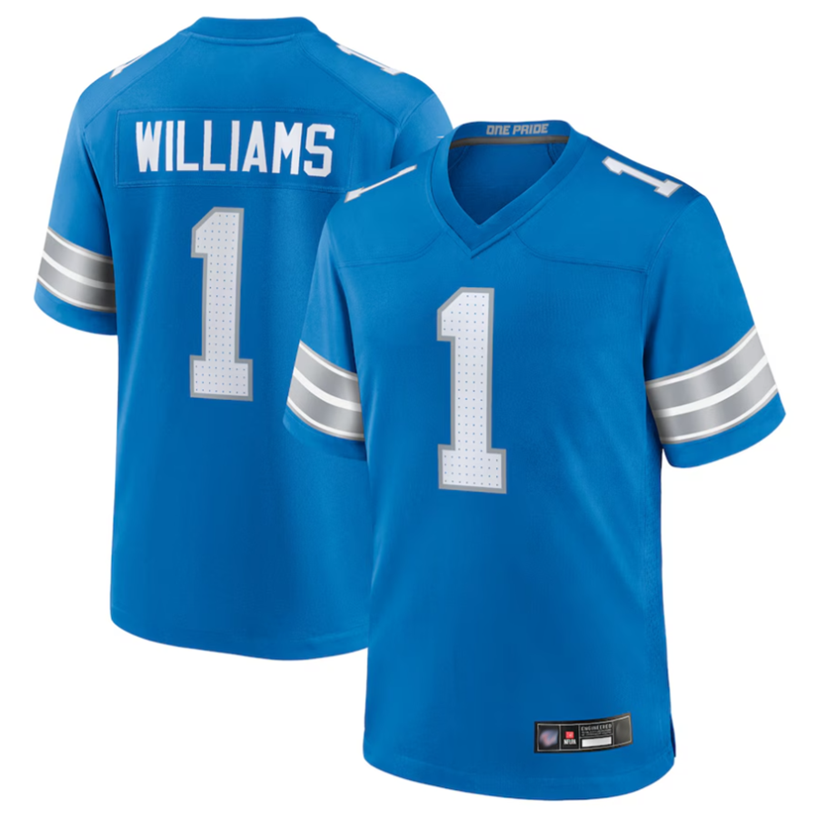 Custom #1 WILLIAMS Pro Stitched Jersey - Premium Edition