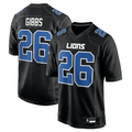 Custom #26 Black DET Football Shirt Top