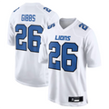 Custom #26 White DET Football Shirt Top