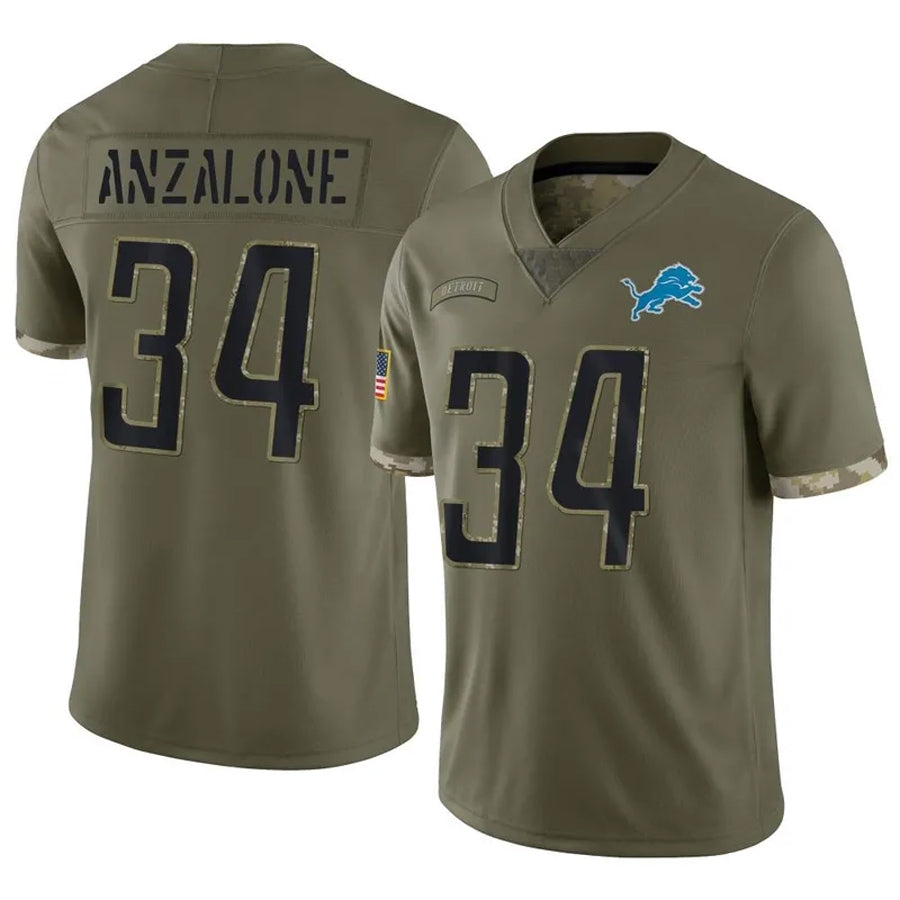 Custom #34 ANZALONE Pro Stitched Jersey - Premium Edition