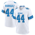 Custom #44 White DET Football Shirt Top