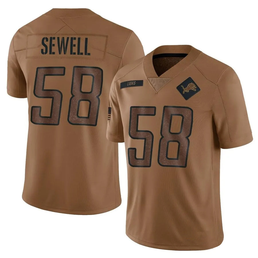 Custom #58 SEWELL Pro Stitched Jersey - Premium Edition