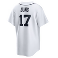 Custom #17 White DET Baseball Shirt Top