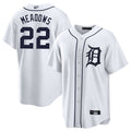 Custom #22 White DET Baseball Shirt Top