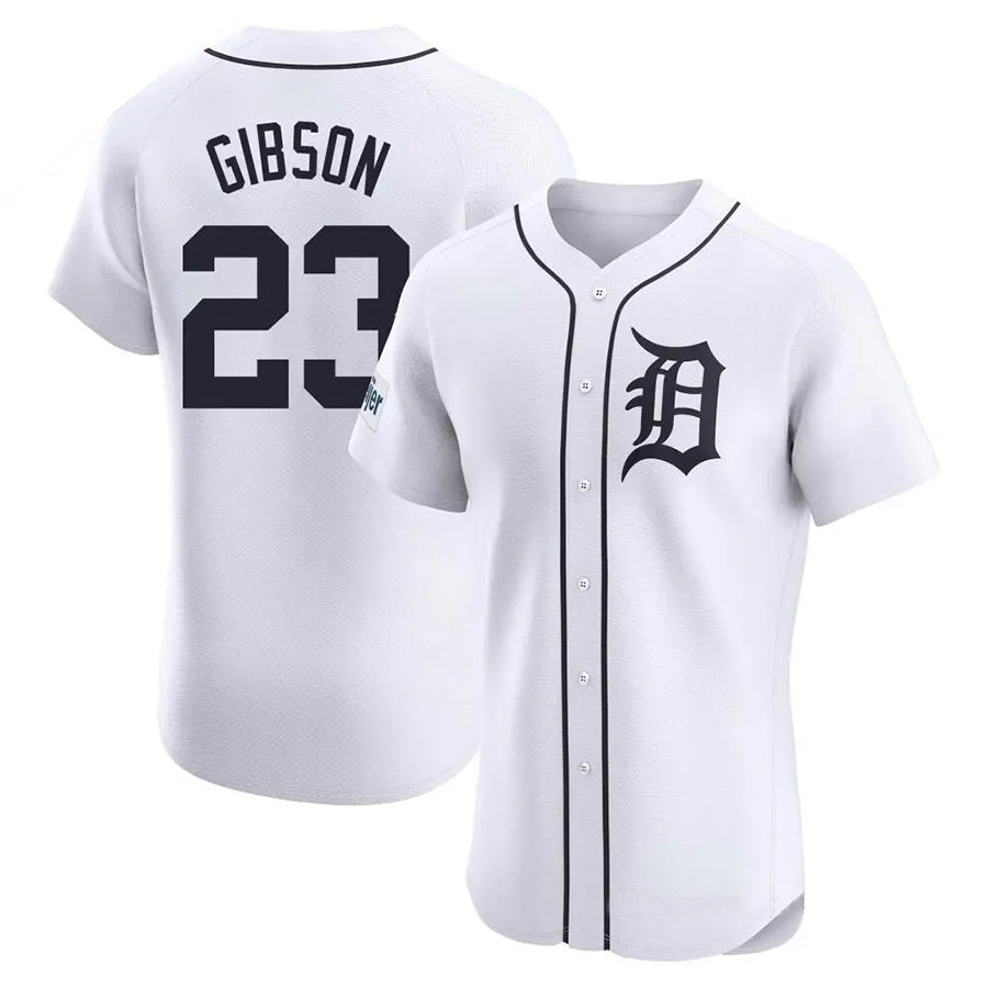 Custom #23 White DET Baseball Shirt Top