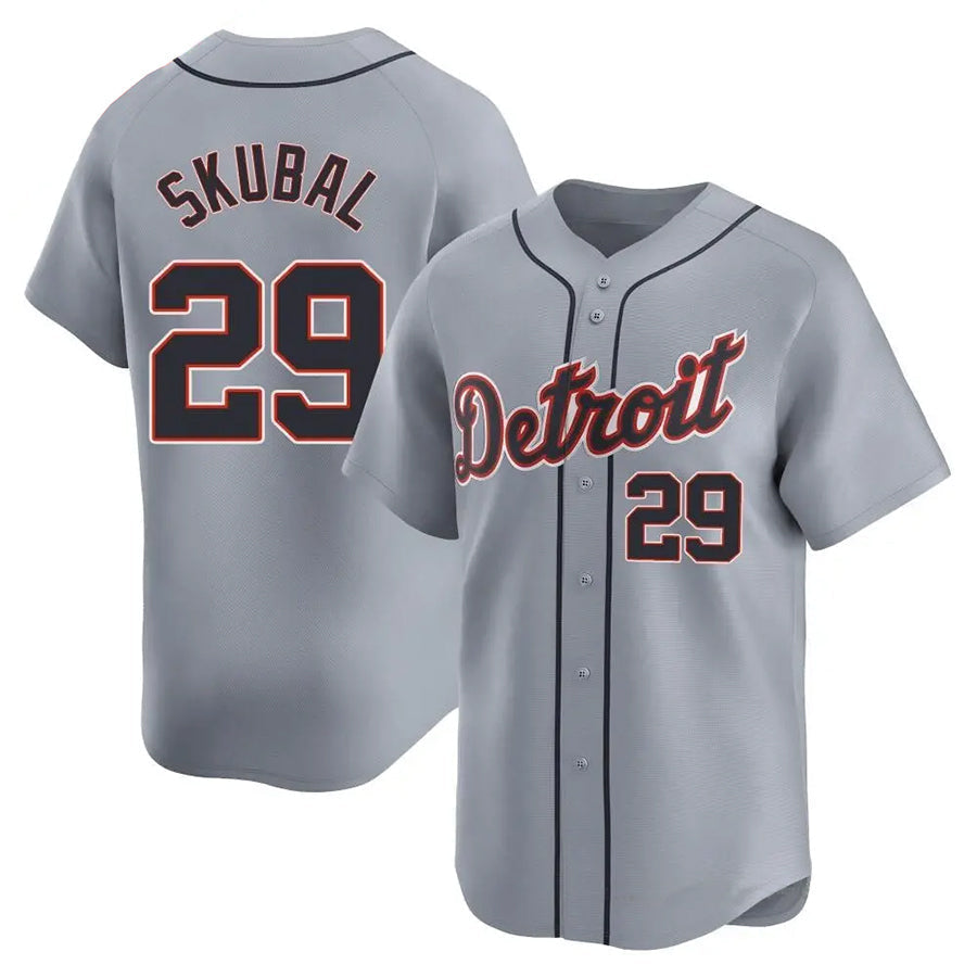 Custom #29 Gray DET Baseball Shirt Top