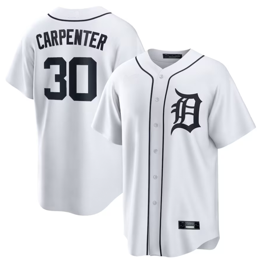 Custom #30 CARPENTER Pro Stitched Jersey - Premium Edition