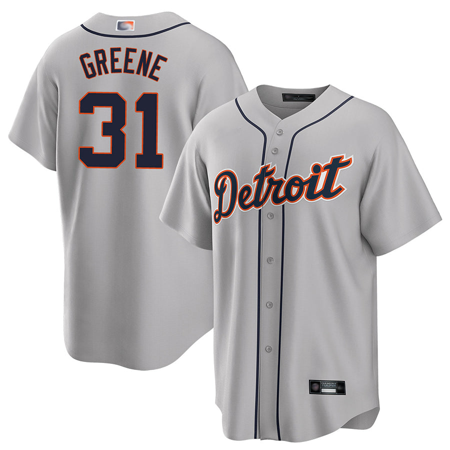 Custom #31 Gray DET Baseball Shirt Top