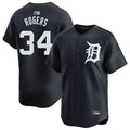 Custom #34 Navy DET Baseball Shirt Top