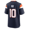 Custom #10 Navy DEN Football Shirt Top