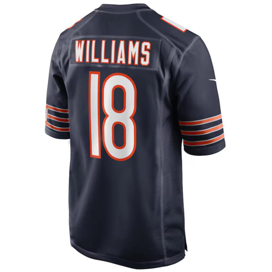 Custom #18 Navy CHI Football Shirt Top