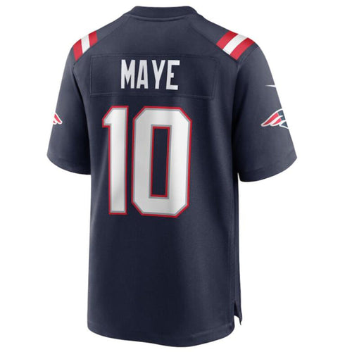 Custom #10 Navy NE Football Shirt Top