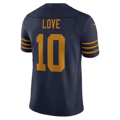 Custom #10 Navy GB Football Shirt Top