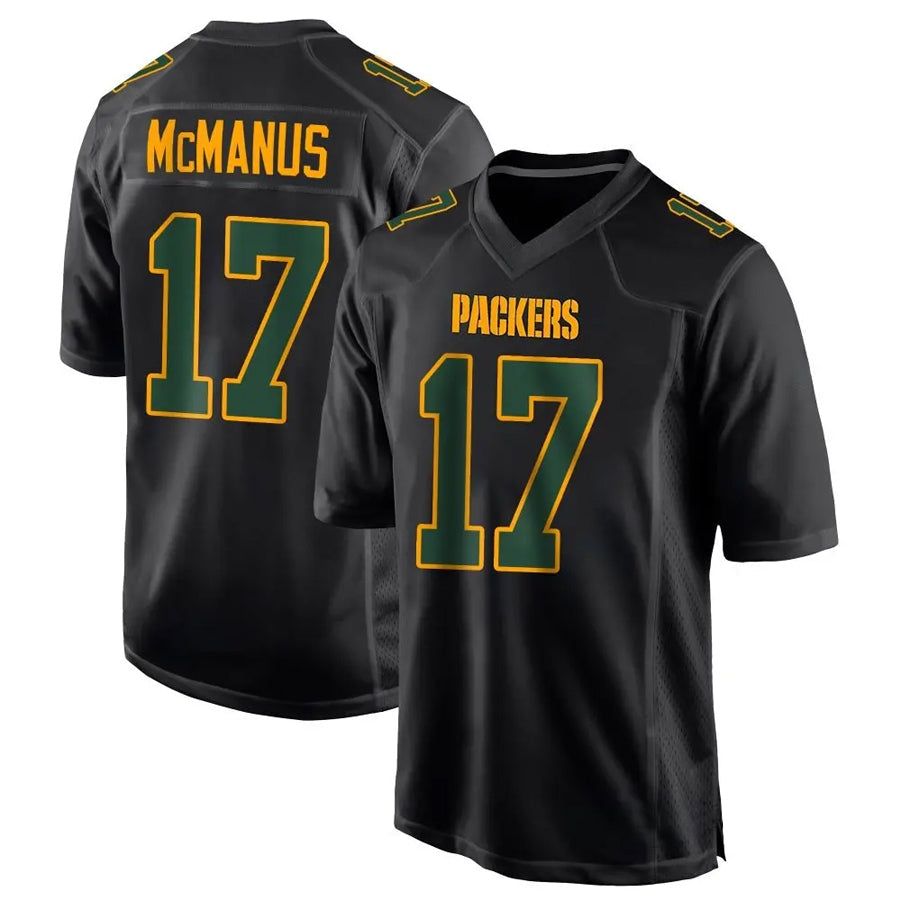Custom #17 Black GB Football Shirt Top