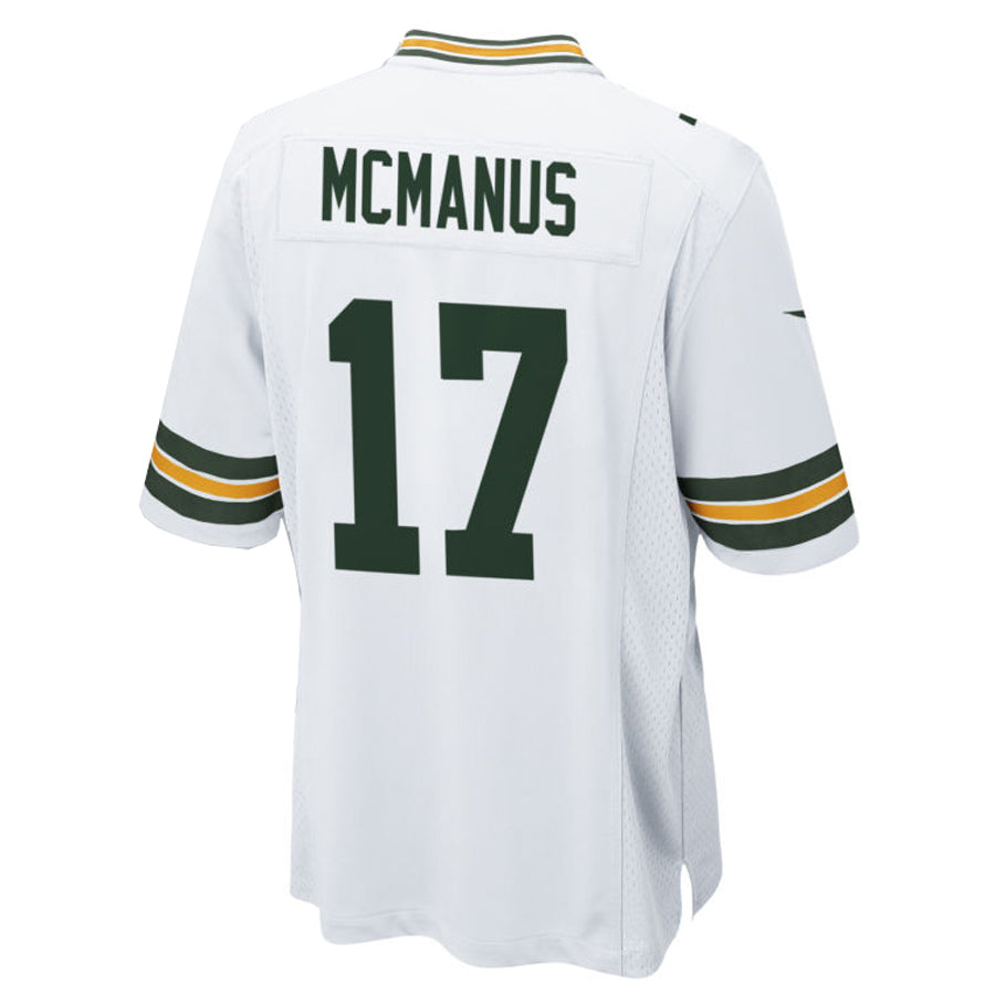 Custom #17 White GB Football Shirt Top