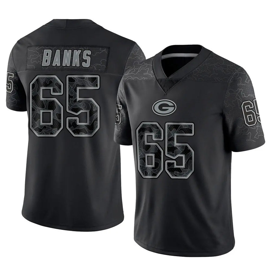 Custom #65 Black GB Football Shirt Top