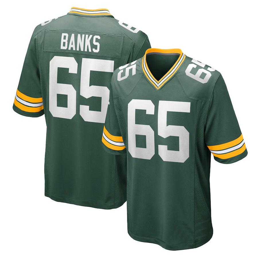 Custom #65 Green GB Football Shirt Top