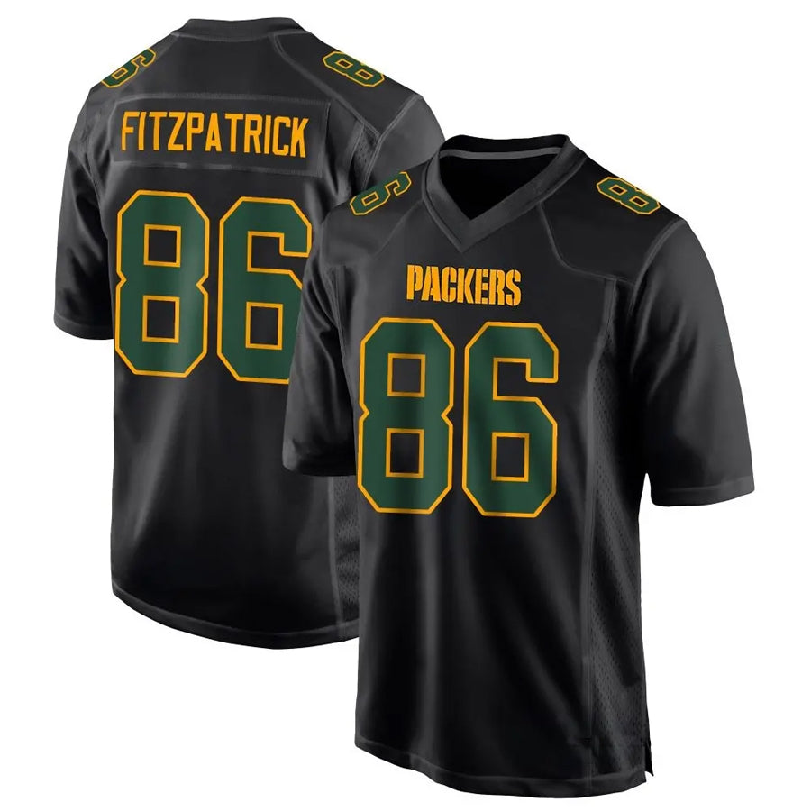 Custom #86 Black GB Football Shirt Top
