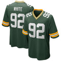 Custom #92 White GB Football Shirt Top