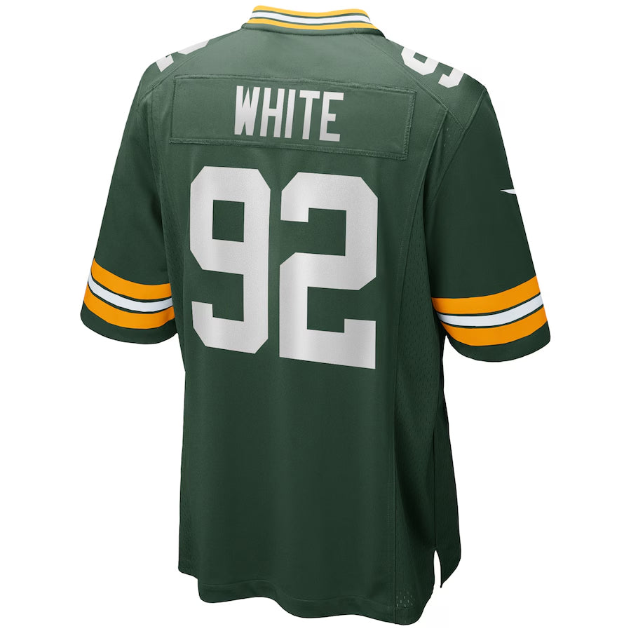 Custom #92 White GB Football Shirt Top