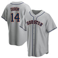 Custom #14 Gray HOU Baseball Shirt Top