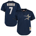 Custom #7 Navy HOU Baseball Shirt Top