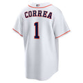 Custom #1 White HOU Baseball Shirt Top