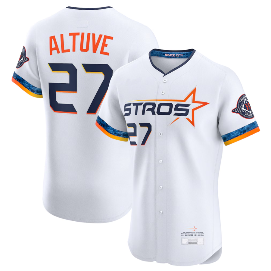 Custom #27 ALTUVE Pro Stitched Jersey - Premium Edition