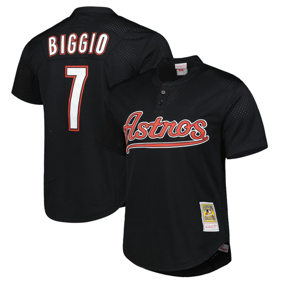 Custom #7 Black HOU Baseball Shirt Top