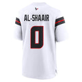 Custom #0 White HOU Football Shirt Top