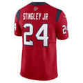 Custom #24 Red HOU Football Shirt Top