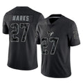 Custom #27 Black HOU Football Shirt Top