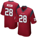 Custom #28 Red HOU Football Shirt Top