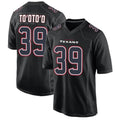 Custom #39 Black HOU Football Shirt Top