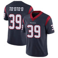 Custom #39 Navy HOU Football Shirt Top