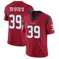 Custom #39 Red HOU Football Shirt Top